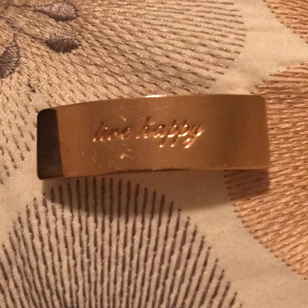 💕KEEP Collective rose gold “Live Happy” charm